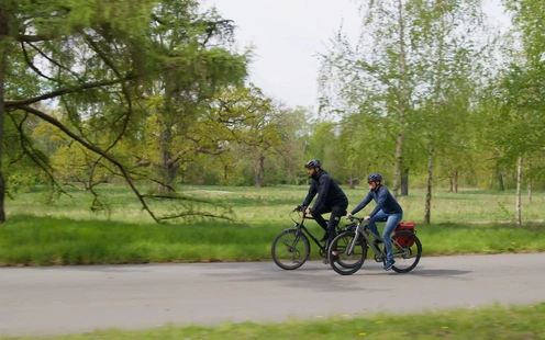 Eva-Maria und Felix beim Stadtradeln 2025 in Hannover