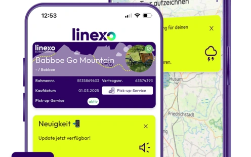 Screen der linexo App