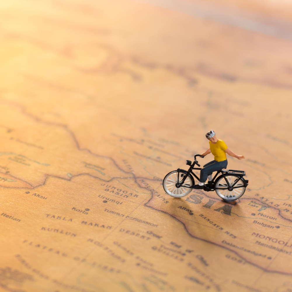 Mit dem Fahrrad um die Welt Mit dem Fahrrad um die Welt