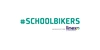 #SCHOOLBIKERS in grüner Schrift mit dem Linexo-Logo darunter.