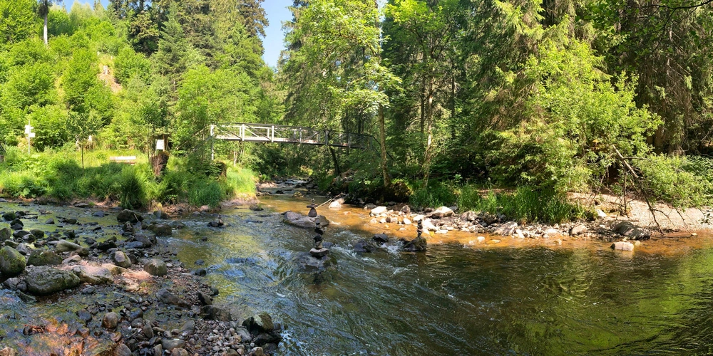 Schluchtensteig - Zusammenfluss von Gutach und Haslach zu Wutach 