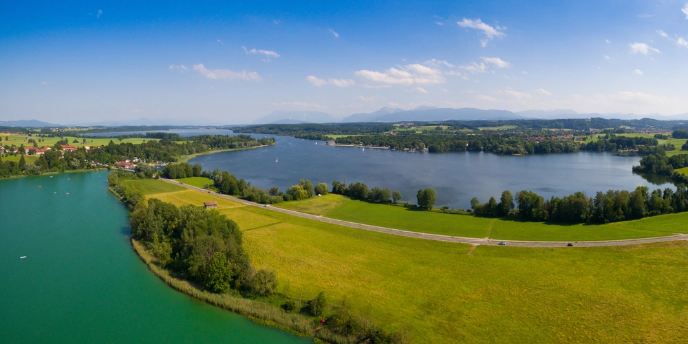 Waginger See im Sommer in Bayern