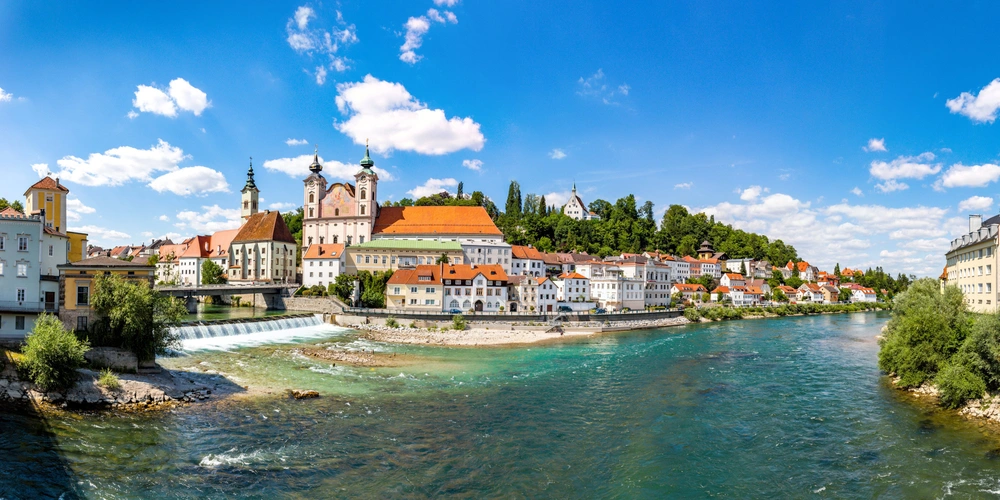 Stadt Steyr an der Enns in Österreich