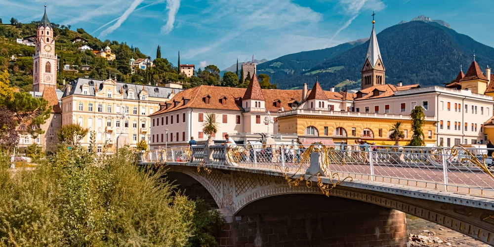 Brücke in Meran, Südtirol