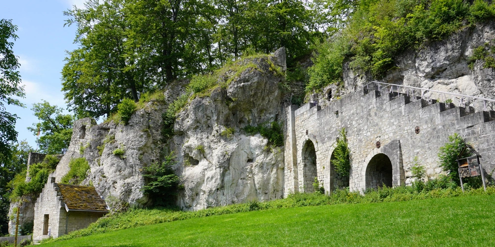 Burgruine Scharzfels bei Scharzfeld im Harz 