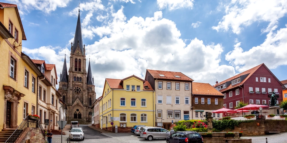 Marktplatz Tann in der Röhn  