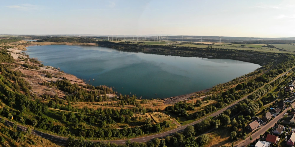 Lappwaldsee der Stadt Helmstedt in Niedersachsen 