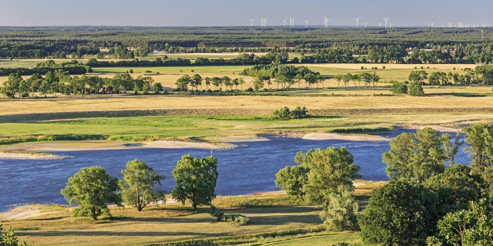 Tal der Elbe beim Höhbeck, Niedersachsen und Brandenburg, Biosphärenreservat Flusslandschaft Elbe 