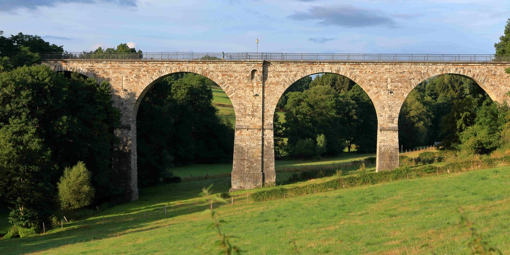 Viadukt der Vennbahn zwischen Aachen Brandt und Kornelimünster 