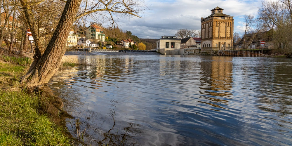 Saale bei Bad Kösen Burgenlandkreis 