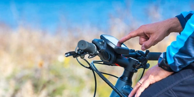 Nahaufnahme eines E-Bike Display