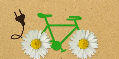 Nachhaltigkeit eines E-Bikes wird dargestellt