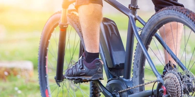 E-Mountainbike in Aktion