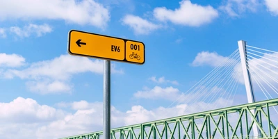 EuroVelo 6 Schild