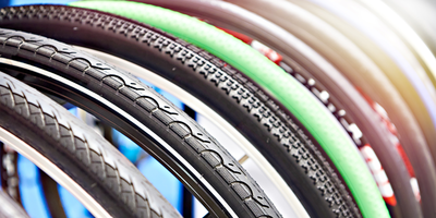 Verschiedene Fahrradreifen
