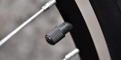 Fahrradventil close up