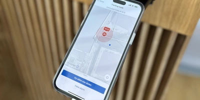 Darstellung einer App auf einer Bike Messe