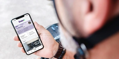 linexo App auf Smartphone Screen