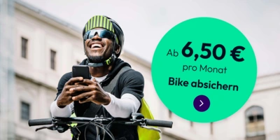 Fahrradversicherung ab 6,50 Euro monatlich
