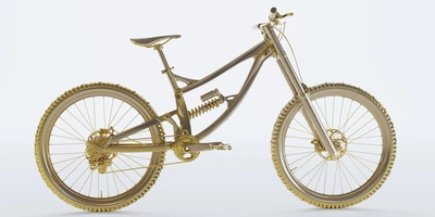 Teuerstes Fahrrad der Welt mit Gold überzogen