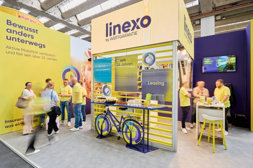 Messestand linexo bei der Eurobike 2024