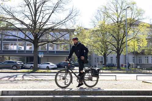 Felix beim Stadtradeln in Hannover