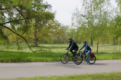 Eva-Maria und Felix beim Stadtradeln 2025 in Hannover