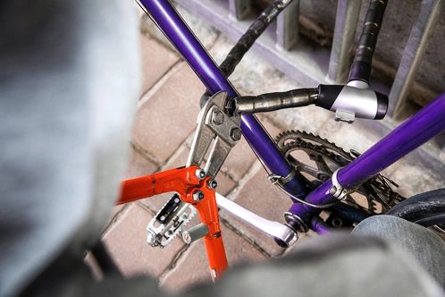 Fahrraddiebstahl mit Bolzenschneider