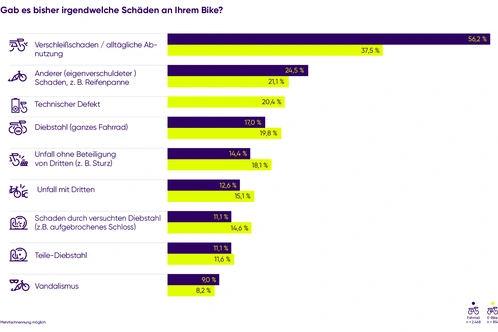 Grafik mit einer Umfrage zu Schwierigkeiten bei der digitalen Nutzung, Balkendiagramm.